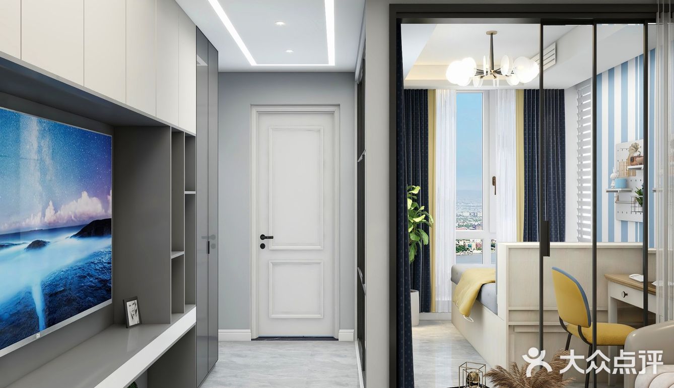 72㎡两居改三居，柔和温暖 ，美好无处不在！