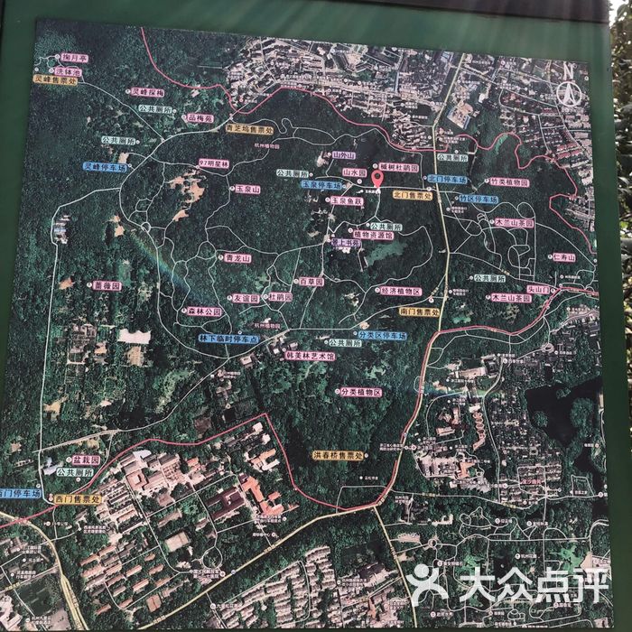 杭州植物园平面图图片