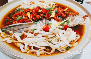 Steamed Fresh Fish Head with Old Jar Chili Paste