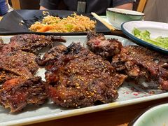 生烤鸡架-特色油边心管烤串