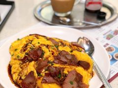叉烧滑蛋盖饭-潮庭港式茶餐厅·熊仔奶茶(同济广场店)