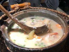 鲜虾干贝粥-潮十三潮汕砂锅粥(高新四路大都荟店)