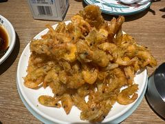 炸小河虾-直隶安家牛肉罩饼(新石店)