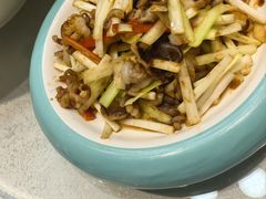 韭黄炒八带-大眼锅贴水饺(河东店)