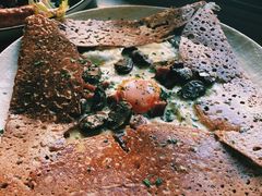 鸡蛋蘑菇熏肉荞麦可丽饼-RAC BAR(安福路店)