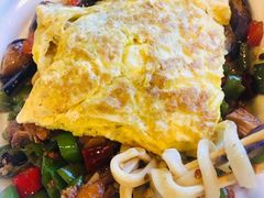 茄子肉丁小公鸡双拼拌面-文三里屯面馆(三里屯店)