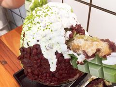 抹茶生乳かき氷-WONDER ICE 萬得冰田(建設路总店)