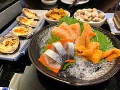 三文鱼刺身黄狮鱼刺身-真剑日本料理·铁板烧(贵州路店)