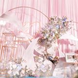 少女心爆棚！！！[糖果][糖果][糖果]甜美梦幻的粉色系婚礼