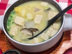 鸡汤小白菜煮榆林豆腐-西贝(上海我格广场店)