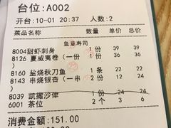 账单-鱼意寿司(钟村分店)