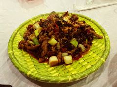 鱼香肉丝-余家庄肥肠鱼地方汤锅(银杏大道店)