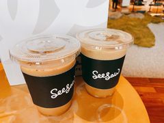 栀子花梨香拿铁-Seesaw Coffee(朝阳大悦城店)