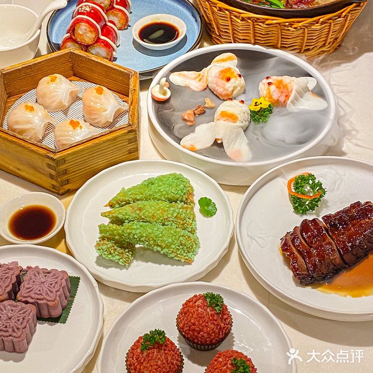 上海粤菜天花板‼️点心好看又好吃