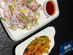 白灼鱿鱼-潮三爷砂锅焗海鲜·生腌·海鲜粥(朝晖店)