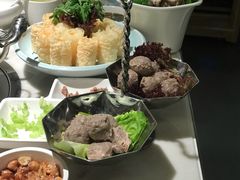 炸豆皮-左庭右院鲜牛肉火锅(浦江欢乐颂店)