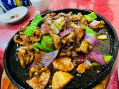 黑椒牛柳-北大地皖峰饭馆
