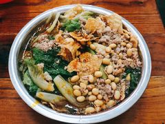 红油米粉加腐竹青菜-全州阿文米粉(金浦店)