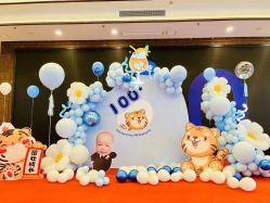 -团子宝宝宴派对百日宴生日布置策划·求婚策划·气球布置别墅民宿