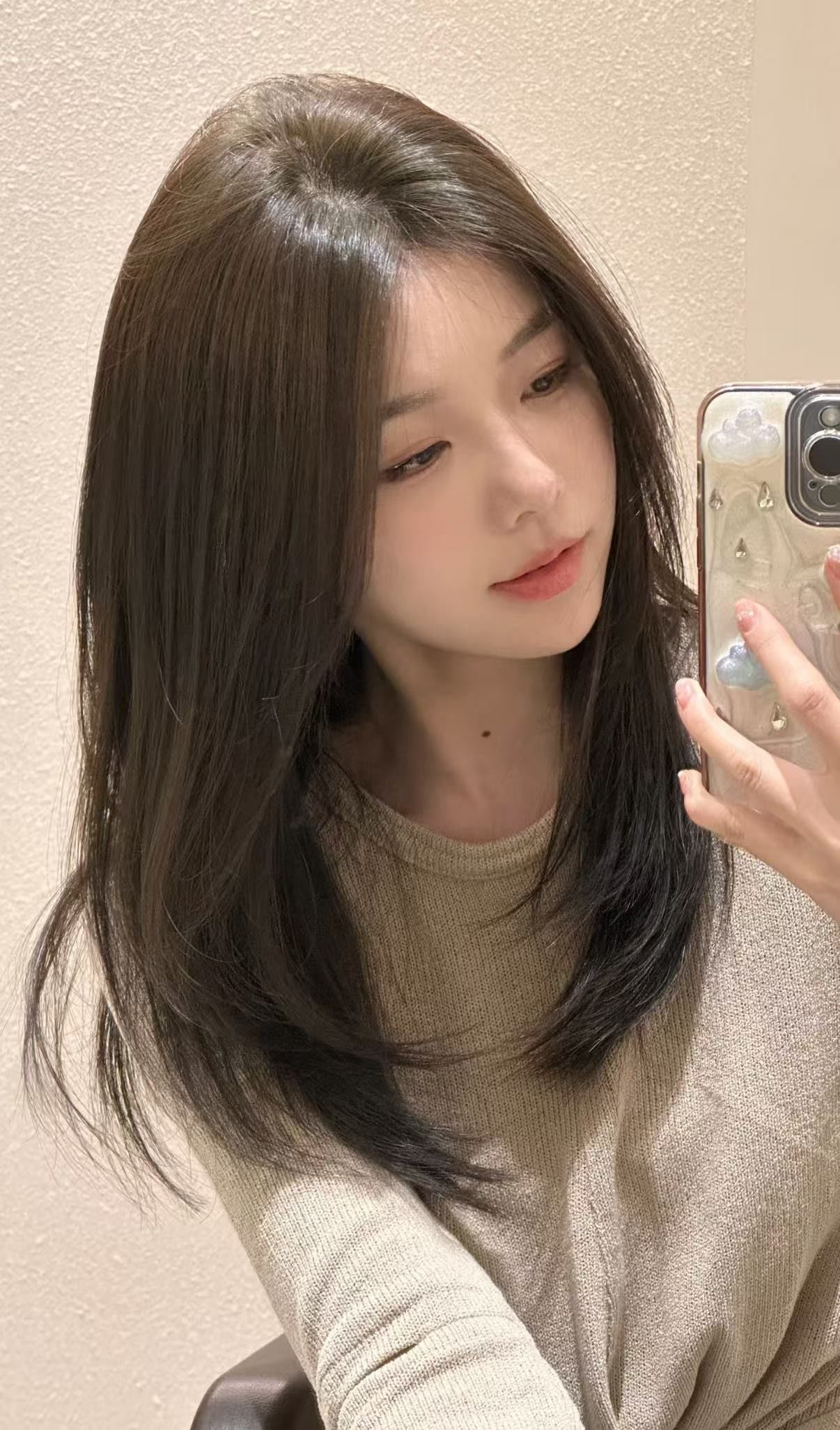 女士长发显白发色