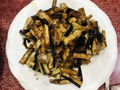 茄子拌扇贝-华圆美食