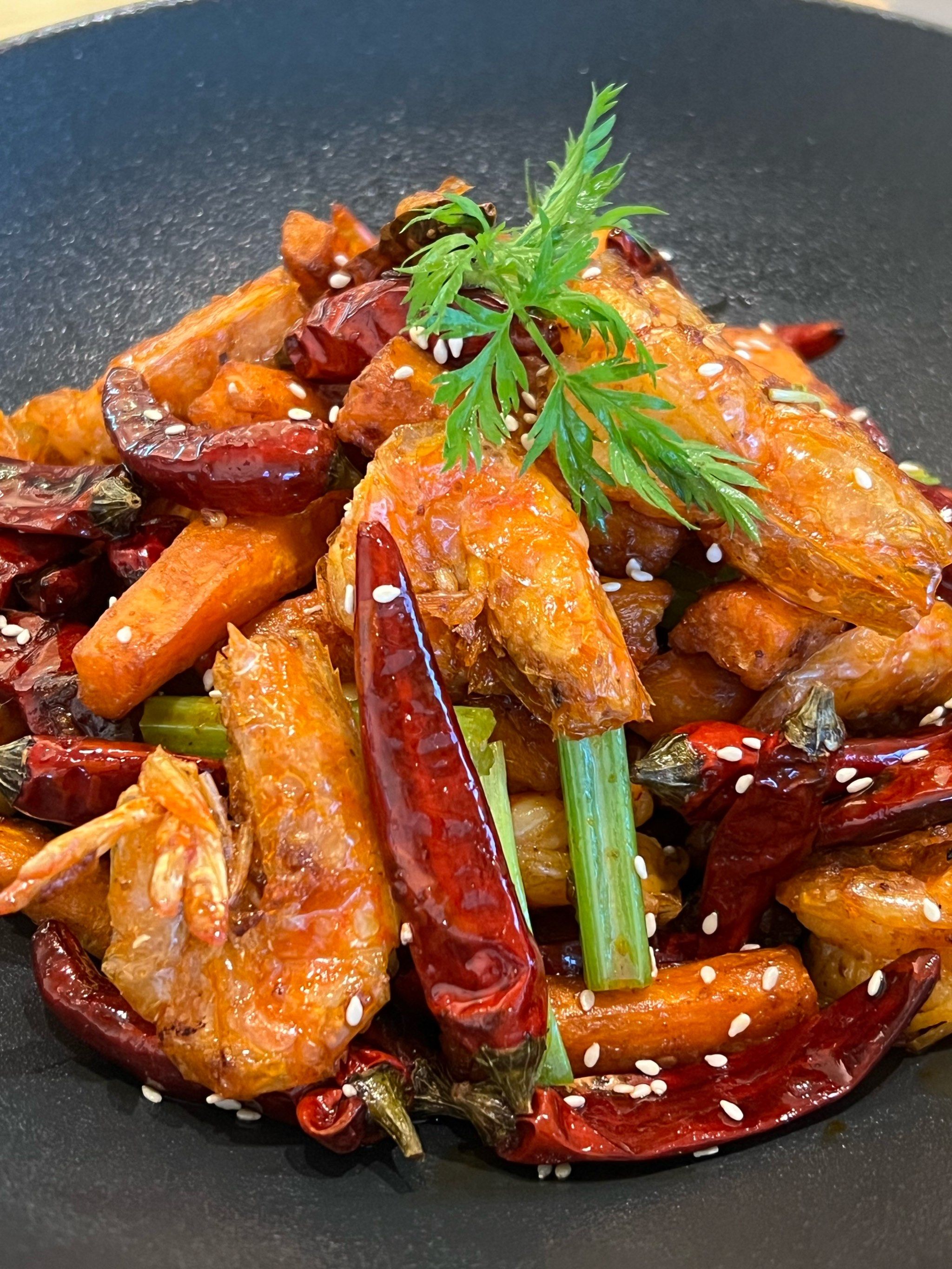 甜甜的香辣虾 好吃😋😋
