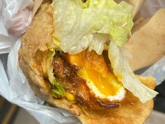 -小红车炸蛋葱油饼