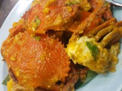 咸蛋黄炒螃蟹-明记烧鱼美味店