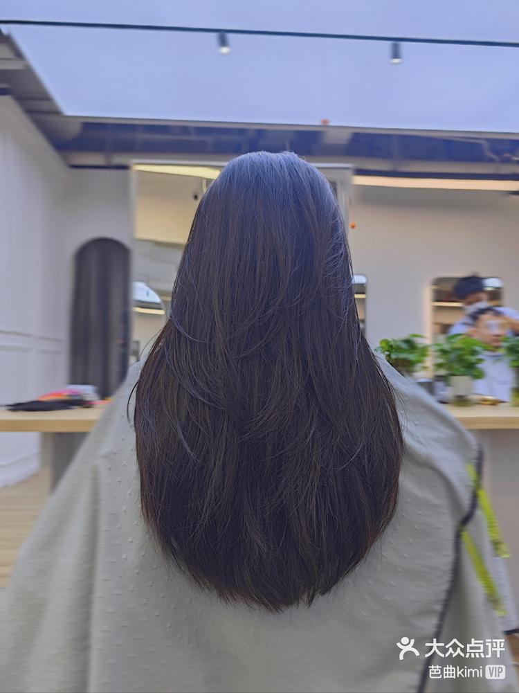 丝滑柔顺长发u型发型直发ps卷发