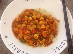 小龙虾尾拌面-友达面馆(海珠店)