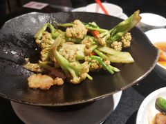 干锅有机花菜-老头儿油爆虾·知味杭州(爱琴海购物中心)