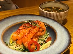 捞汁三文鱼面-小森师傅(宝安大仟里店)