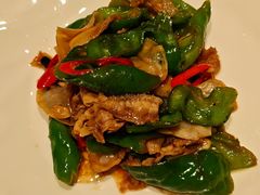 脆皮椒小黄姜爆土猪肉-祥记餐饮•豫粤珍味(金隅大厦店)
