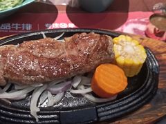 煎烤沙朗牛排套餐-尊品牛排(沙湾印象汇店)
