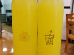 自制百香鲜柠汁-正宗普宁豆干坊·洪记砂锅粥(红领巾路店)