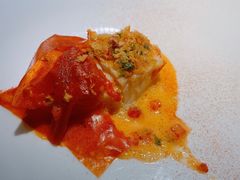 油封圆鳕鱼搭配经典意大利红酱-L'ATELIER de Joel Robuchon(外滩18号店)
