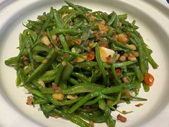 五花肉炒扁豆角-紫泥369粗粮季(四牌楼店)