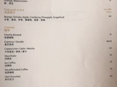 菜单-凯旋餐厅 Cachet(新天地朗廷酒店)