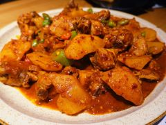 韩式土豆焖鸡块-延松朝鲜族料理