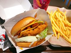 脏脏芝士大虾鸡腿堡套餐-肯德基(燕岭店)