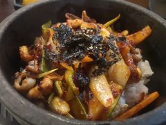 辣味鱿鱼石锅拌饭-青春韩国料理(光环店)