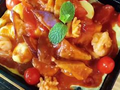 番茄铁板茄子-烛影拾光观景餐厅·创意菜·摄影·小提琴(大唐不夜城店)