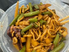 -金扁豆酱肉焖面