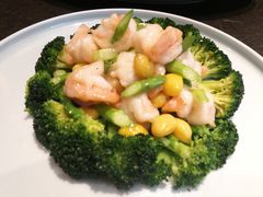 芦笋银杏炒虾球-北平盛世·新京菜·北京烤鸭(劲松·双井店)