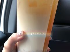 甜胚子绿茶奶茶双拼-放哈·甜醅子奶茶创造者(正宁路店)