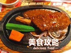 果木牛排7分熟横切面-战斧牛排餐厅(悦方IDmall店)