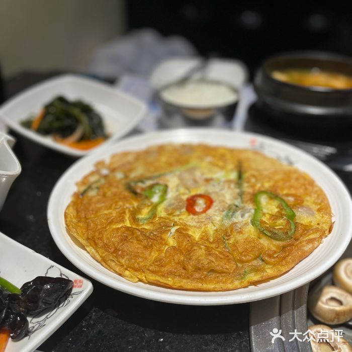 青松馆韩国料理(香港中路佳世客店)海鲜葱饼图片