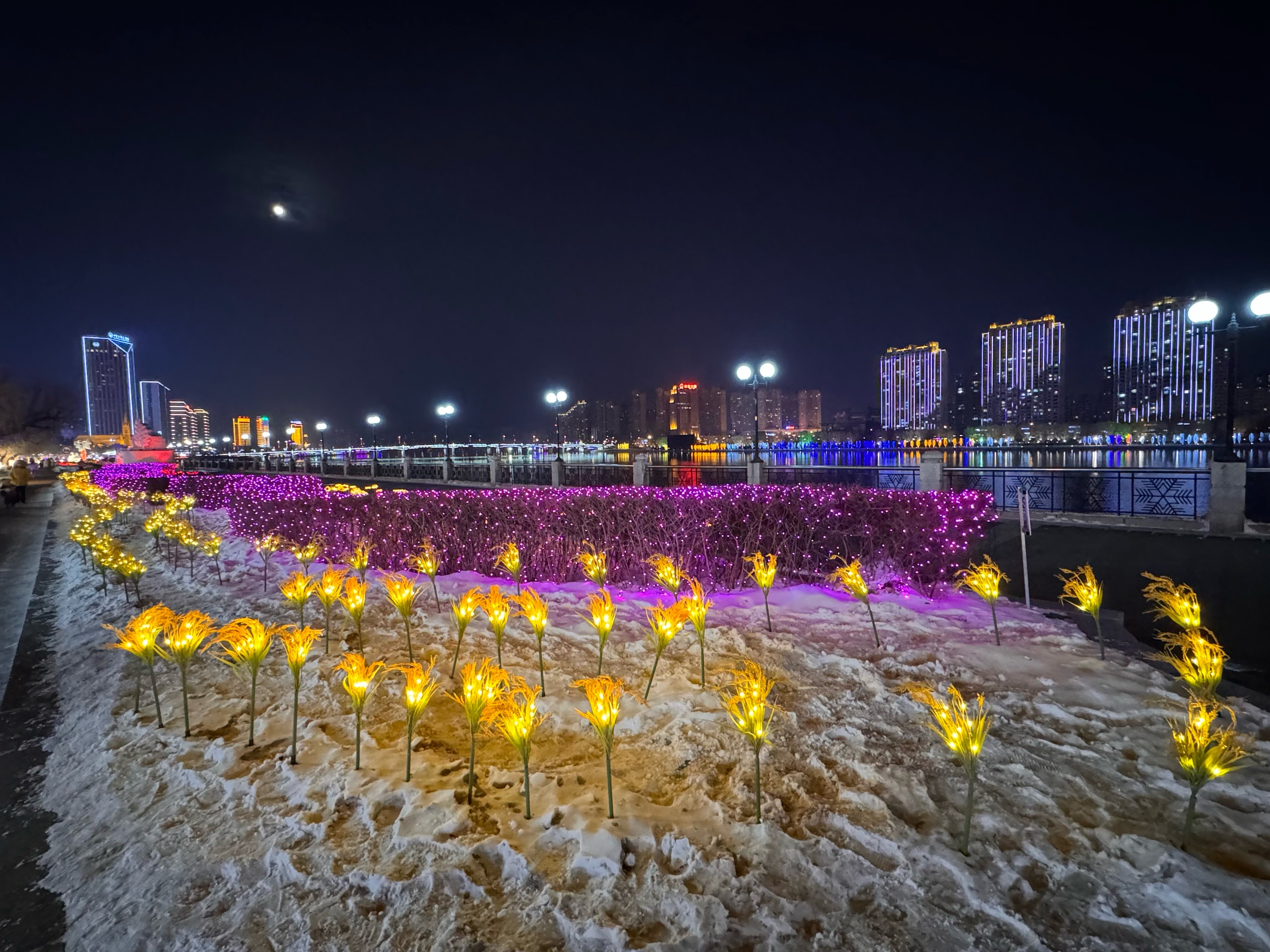 吉林市冬天夜景图片图片