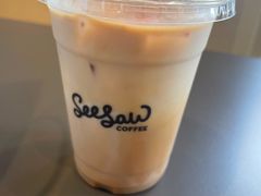 栀子花梨香拿铁-Seesaw Coffee(苏州中心店)