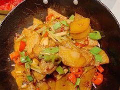 干锅土豆片-又一福烤鸭·北京菜(东四店)